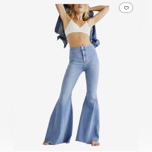 Free People We the Free Just Float on Flare Jeans